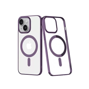 Hubrendy SH Newface Apple İphone 14 Plus Kılıf Element Magneticsafe Sert Kapak - Mor