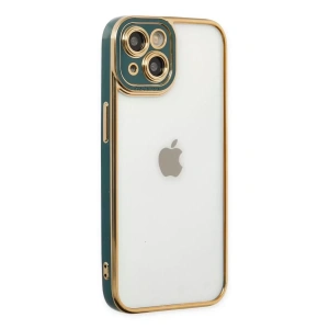 Hubrendy SH Newface Apple İphone 14 Plus Kılıf Liva Lens Silikon - Yeşil