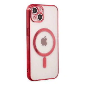 Hubrendy SH Newface Apple İphone 14 Plus Kılıf Magneticsafe Lazer Silikon - Kırmızı