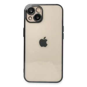 Hubrendy SH Newface Apple İphone 14 Plus Kılıf Razer Lensli Silikon - Siyah
