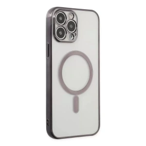Hubrendy SH Newface Apple İphone 14 Pro Kılıf Magneticsafe Lazer Silikon - Siyah