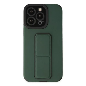 Hubrendy SH Newface Apple İphone 14 Pro Kılıf Mega Standlı Silikon - Yeşil