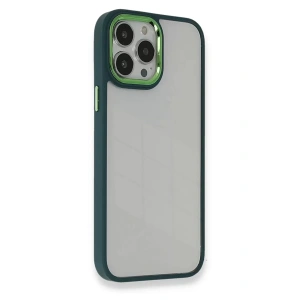 Hubrendy SH Newface Apple İphone 14 Pro Max Kılıf Dora Kapak - Haki Yeşil