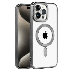 Hubrendy SH Newface Apple İphone 14 Pro Max Kılıf Kronos Magsafe Kapak - Siyah