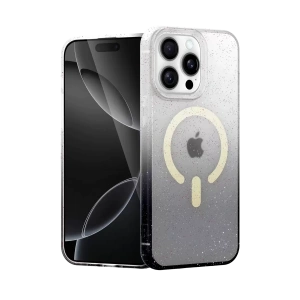 Hubrendy SH Newface Apple İphone 14 Pro Max Pummel Shiny Magsafe Kapak - Siyah