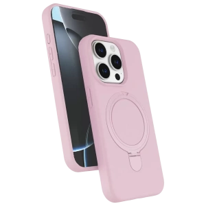 Hubrendy SH Newface Apple İphone 14 Pro Max Regal Magsafe Standlı Kapak - Açık Pembe