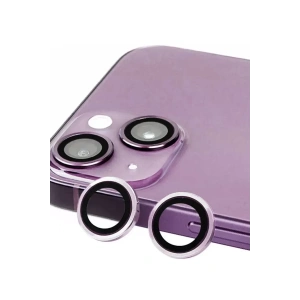 Hubrendy SH Newface Apple İphone 14 Raze Metal Kamera Lens - Mor