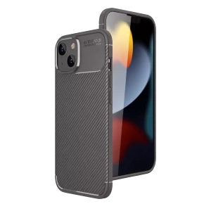Hubrendy SH Newface Apple İphone 15 Kılıf Auto Focus Karbon Kapak - Gri