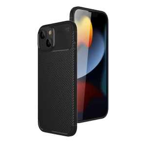 Hubrendy SH Newface Apple İphone 15 Kılıf Auto Focus Karbon Kapak - Siyah