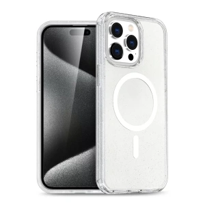 Hubrendy SH Newface Apple İphone 15 Pro Kılıf Star Magsafe Kapak - Şeffaf