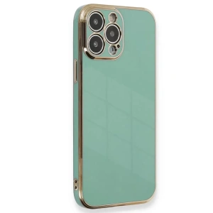 Hubrendy SH Newface Apple İphone 15 Pro Kılıf Volet Silikon - Açık Yeşil