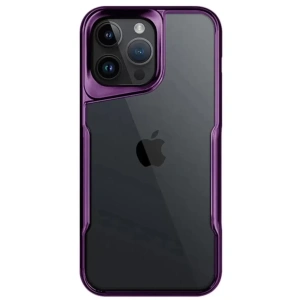 Hubrendy SH Newface Apple İphone 15 Pro Max Kılıf Boyi Silikon Kapak - Derin Mor
