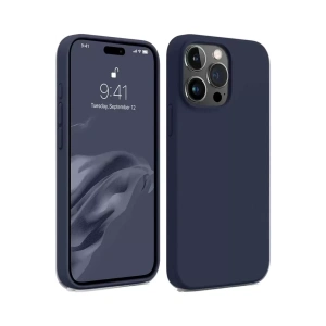 Hubrendy SH Newface Apple İphone 15 Pro Max Kılıf First Silikon - Lacivert