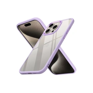 Hubrendy SH Newface Apple İphone 15 Pro Max Kılıf Power Silikon - Lila