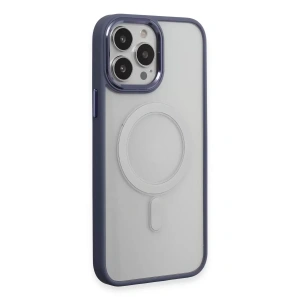 Hubrendy SH Newface Apple İphone 15 Pro Max Kılıf Room Magneticsafe Silikon - Sierra Blue
