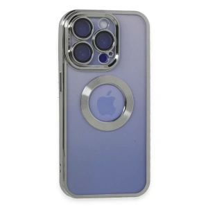 Hubrendy SH Newface Apple İphone 15 Pro Max Kılıf Slot Silikon - Gümüş