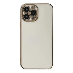 Hubrendy SH Newface Apple İphone 15 Pro Max Kılıf Volet Silikon - Beyaz