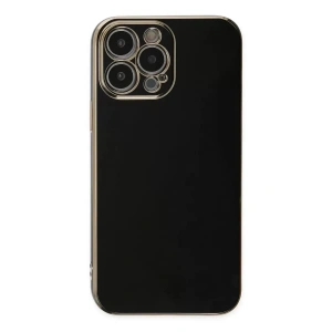 Hubrendy SH Newface Apple İphone 15 Pro Max Kılıf Volet Silikon - Siyah