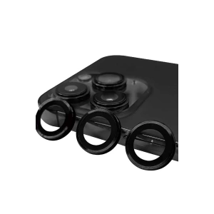 Hubrendy SH Newface Apple İphone 15 Pro Max Raze Metal Kamera Lens - Siyah