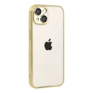 Hubrendy SH Newface Apple İphone 15 Razer Lensli Silikon - Gold