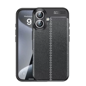 Hubrendy SH Newface Apple İphone 16 Kılıf Auto Focus Kapak - Siyah