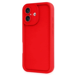 Hubrendy SH Newface Apple İphone 16 Kılıf Viera Silikon - Kırmızı