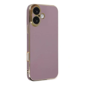 Hubrendy SH Newface Apple İphone 16 Kılıf Volet Silikon - Mor
