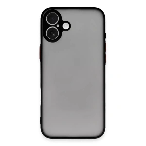 Hubrendy SH Newface Apple İphone 16 Plus Kılıf Montreal Silikon Kapak - Siyah