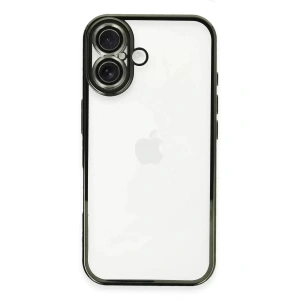 Hubrendy SH Newface Apple İphone 16 Plus Kılıf Razer Lensli Silikon - Yeşil