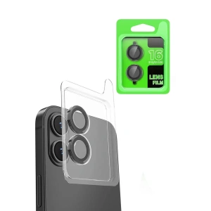 Hubrendy SH Newface Apple İphone 16 Plus Raze Metal Kamera Lens - Siyah