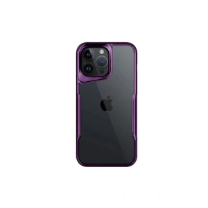 Hubrendy SH Newface Apple İphone 16 Pro Kılıf Boyi Silikon Kapak - Derin Mor
