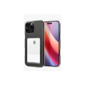 Hubrendy SH Newface Apple İphone 16 Pro Kılıf Kart Şeffaf Silikon - Şeffaf