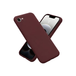Hubrendy SH Newface Apple İphone 16e Kılıf First Silikon - Bordo