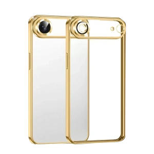 Hubrendy SH Newface Apple İphone 17 Air Razer Lensli Silikon - Gold