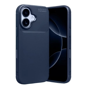 Hubrendy SH Newface Apple İphone 17 Auto Focus Karbon Kapak - Lacivert
