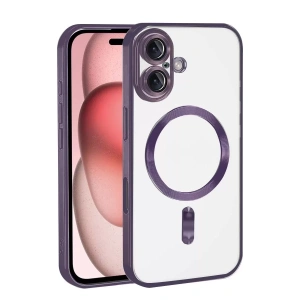 Hubrendy SH Newface Apple İphone 17 Kross Magneticsafe Kapak - Mor
