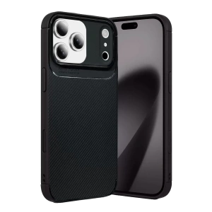 Hubrendy SH Newface Apple İphone 17 Pro Auto Focus Karbon Kapak - Siyah