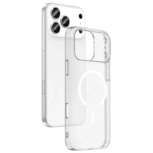Hubrendy SH Newface Apple İphone 17 Pro Combo Sert Şeffaf Magsafe Kapak - Şeffaf