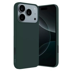 Hubrendy SH Newface Apple İphone 17 Pro Max First Silikon - Koyu Yeşil