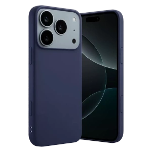 Hubrendy SH Newface Apple İphone 17 Pro Max First Silikon - Lacivert
