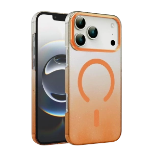 Hubrendy SH Newface Apple İphone 17 Pro Max Glossy Magsafe Kapak - Turuncu