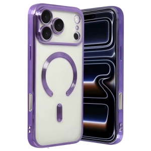 Hubrendy SH Newface Apple İphone 17 Pro Max Kross Magneticsafe Kapak - Mor