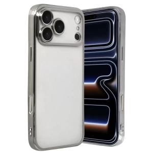 Hubrendy SH Newface Apple İphone 17 Pro Max Razer Lensli Silikon - Gümüş