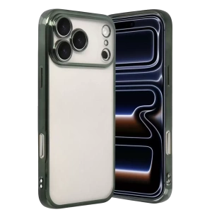Hubrendy SH Newface Apple İphone 17 Pro Max Razer Lensli Silikon - Yeşil
