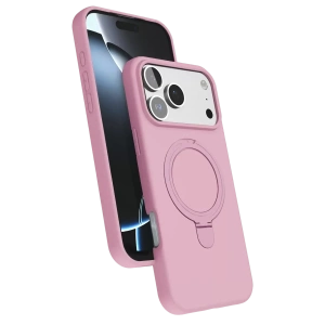 Hubrendy SH Newface Apple İphone 17 Pro Max Regal Magsafe Standlı Kapak - Açık Pembe