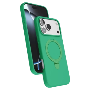 Hubrendy SH Newface Apple İphone 17 Pro Regal Magsafe Standlı Kapak - Yeşil