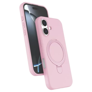 Hubrendy SH Newface Apple İphone 17 Regal Magsafe Standlı Kapak - Açık Pembe