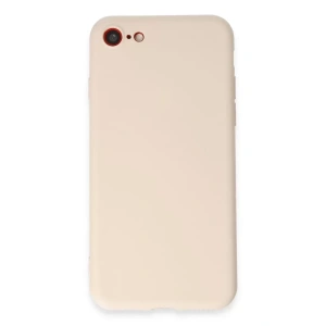 Hubrendy SH Newface Apple İphone 7 Kılıf First Silikon - Krem