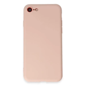 Hubrendy SH Newface Apple İphone 7 Kılıf First Silikon - Pudra
