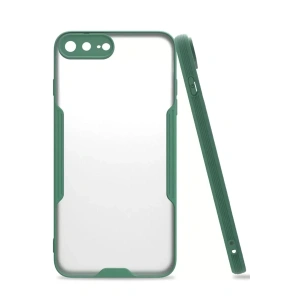 Hubrendy SH Newface Apple İphone 7 Plus Kılıf Platin Silikon - Yeşil